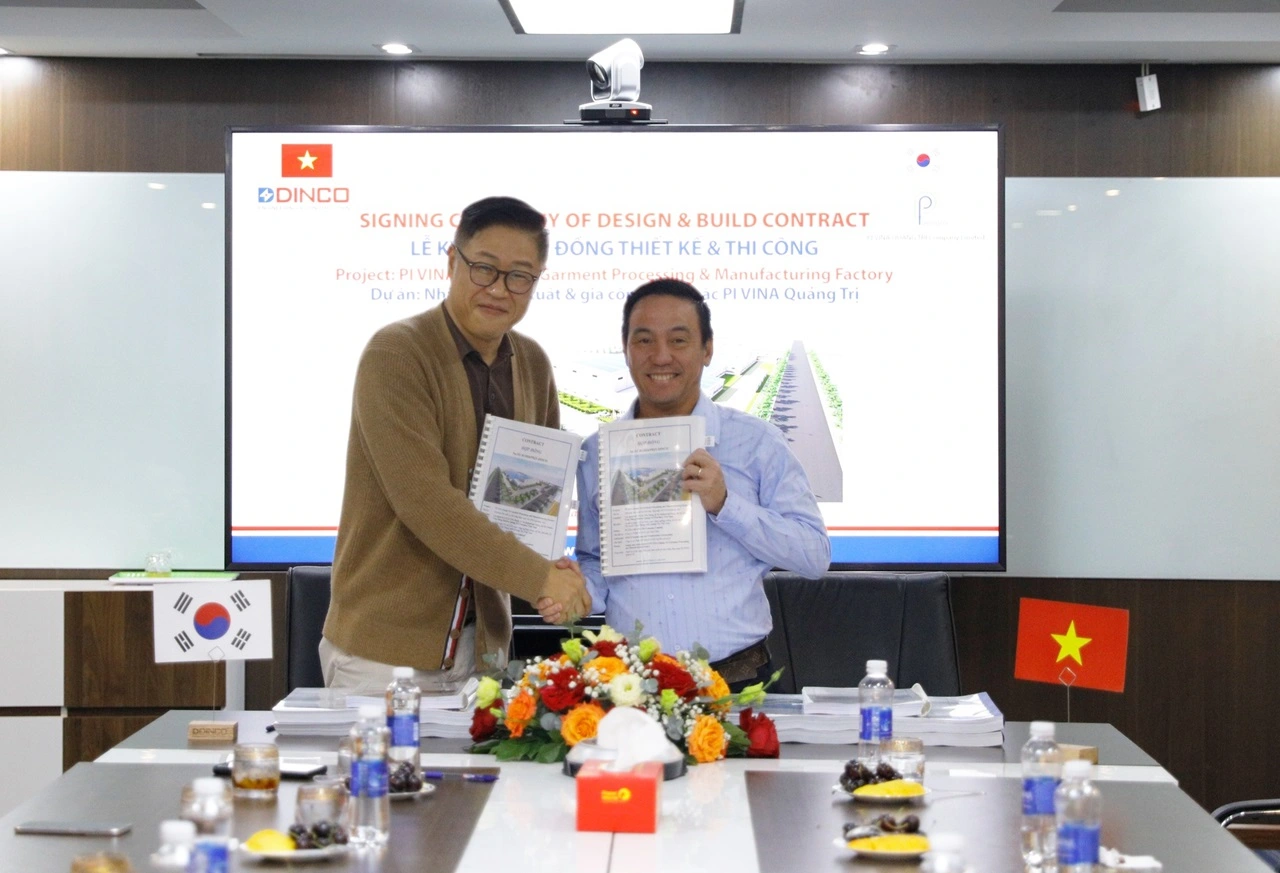 DESIGN & BUILD CONTRACT SIGNING CEREMONY FOR PI VINA QUANG TRI GARMENT PROCESSING & MANUFACTURING FACTORY